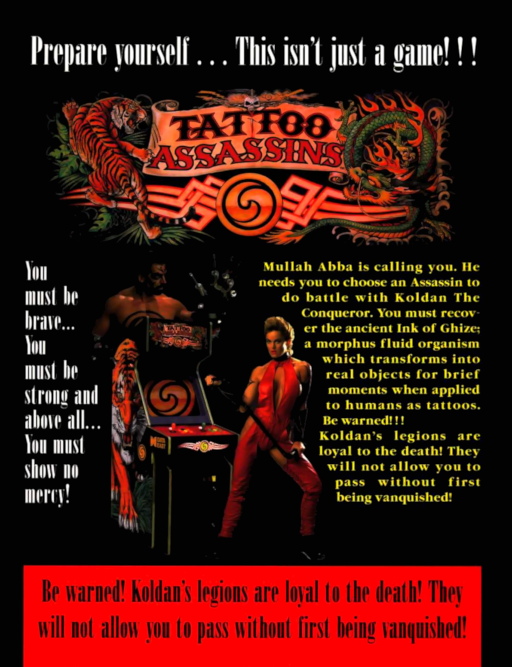 Tattoo Assassins (US Prototype) Game Cover